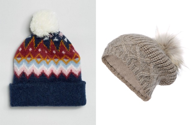 Norvégmintás ASOS 16 euro, szőrme pomponos VAN GRAAF 9990 Ft