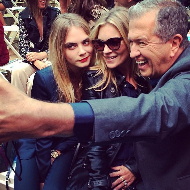 Közös szelfi a legmenőbb modellekkel.