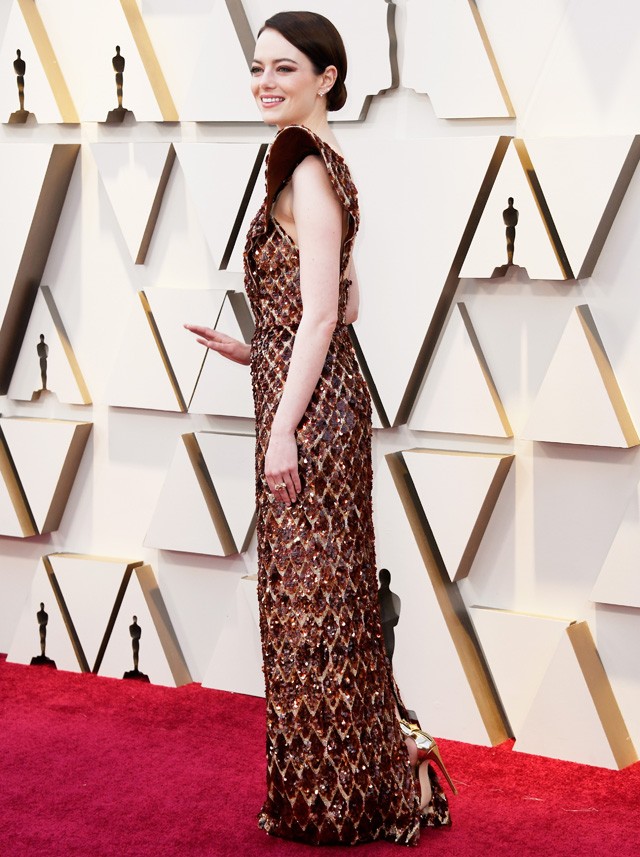 Emma Stone az Oscar gálán 2019-ben