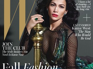 Jennifer Lopez akárcsak egy császárnő a W címlapján