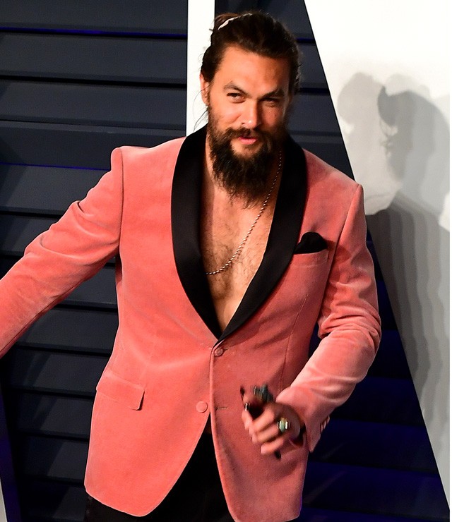 Jason Momoa a Vanity Fair Oscar-partiján
