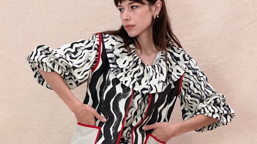 Vidám csíkok, misztikus formák a magyar Printa divatmárka új kollekciójában