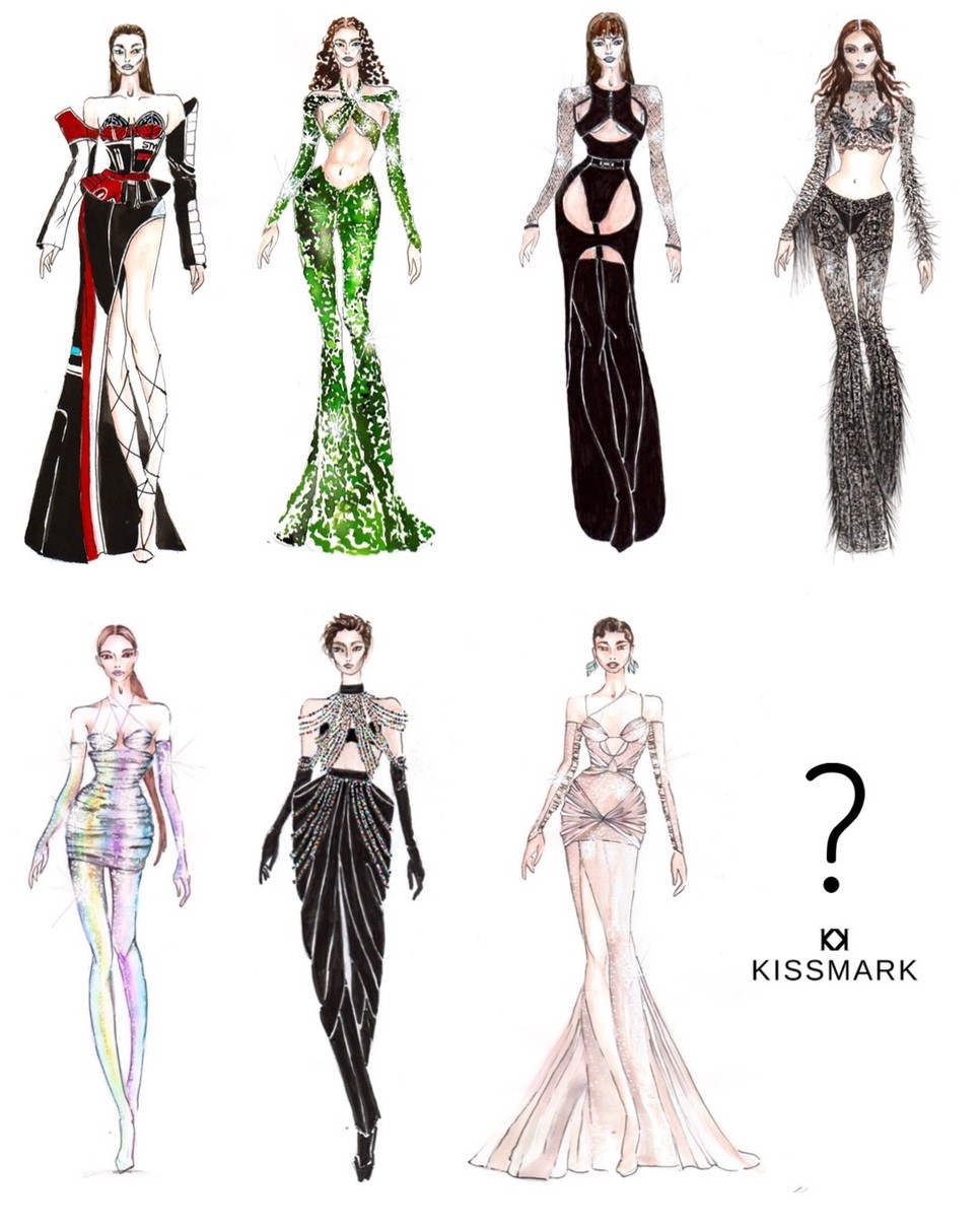 Tóth Andi Sztárban sztár ruháinak terve, melyet mind Kiss Márk készített