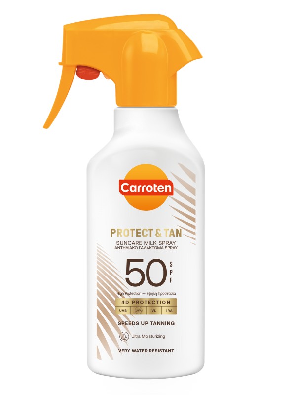 Protect & Tan naptej SPF 50+ CARROTEN 6999 Ft/270 ml (26 Ft/1 ml)