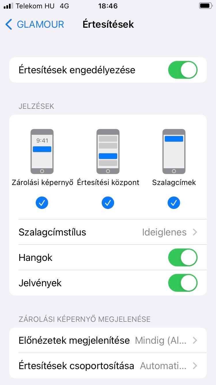 Értesítések engedélyezése