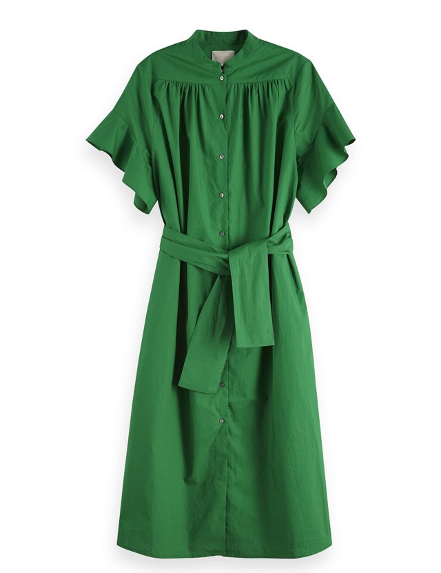 Zöld rövidujjú ruha SCOTCH & SODA 47990 Ft -20%