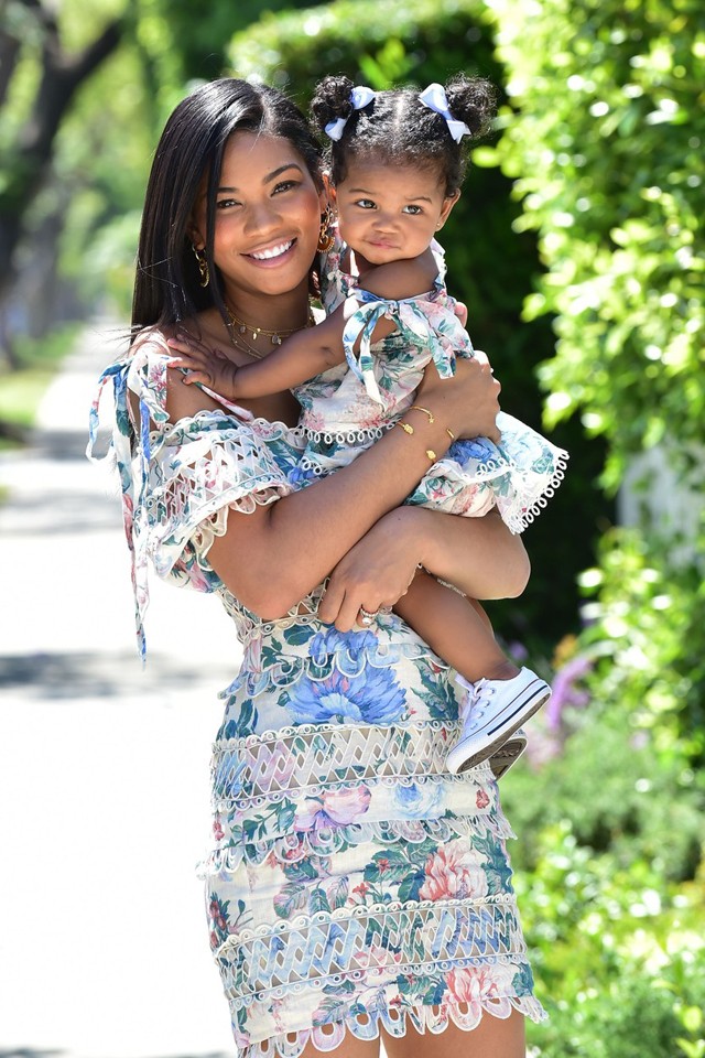 Chanel Iman a kislányával