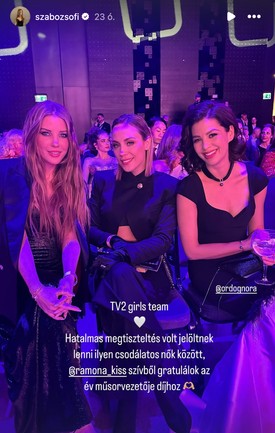 A GLAMOUR Women of the Year Az év műsorvezetője kategória három jelöltje egy képen: Szabó Zsófi, Lékai-Kiss Ramóna és Ördög Nóra. Ugye, milyen inspiráló közösség?