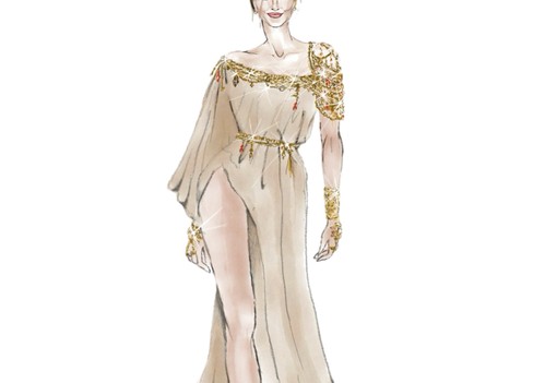 Liptai Claudia meztelenruhája A Nagy Duett színpadán egy keleti mesevilágba repít