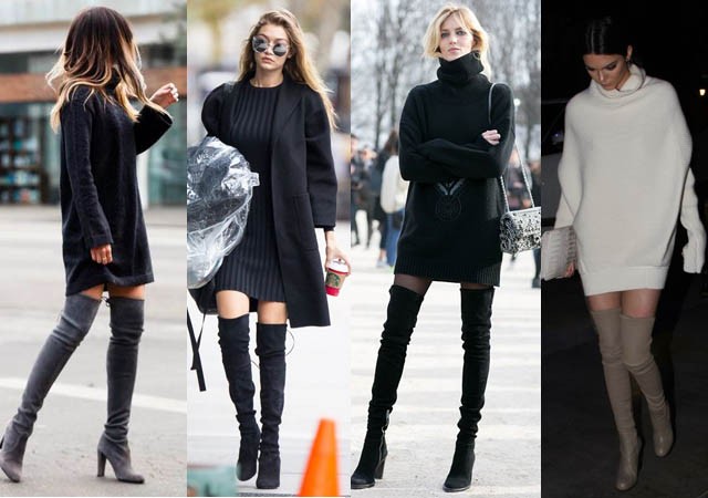 Extra hosszú szárú csizma