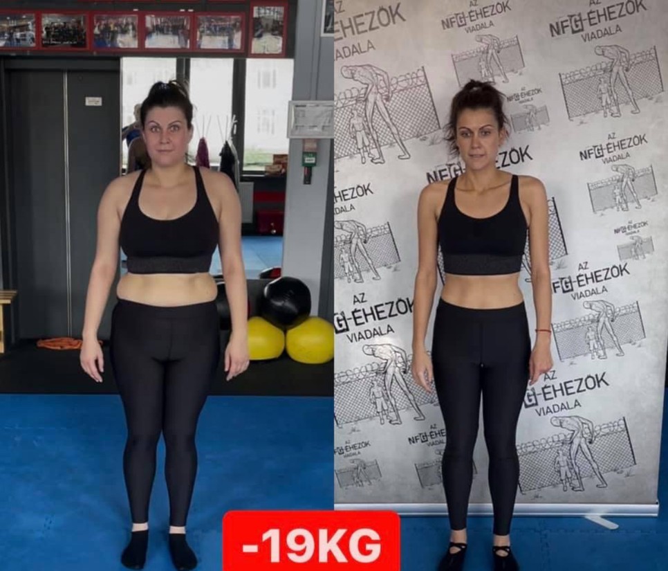 Németh Vivien látványos átalakuláson ment keresztül, hat hónap alatt 19 kilótól szabadult meg Nagy Ferenc Gábornak és az Éhezők viadala programnak köszönhetően