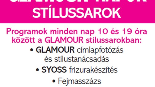 Nyereménnyel várunk a WestEndben a GLAMOUR Stílussaroknál a GLAMOUR-napok alatt!
