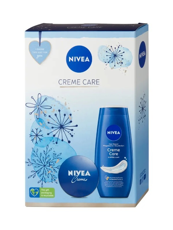 Creme Care ajándékszett NIVEA 2199 Ft a Rossmann üzleteiben és online, GLAMOUR Beauty & Christmas kuponnal, 30% kedvezménnyel 1539 Ft