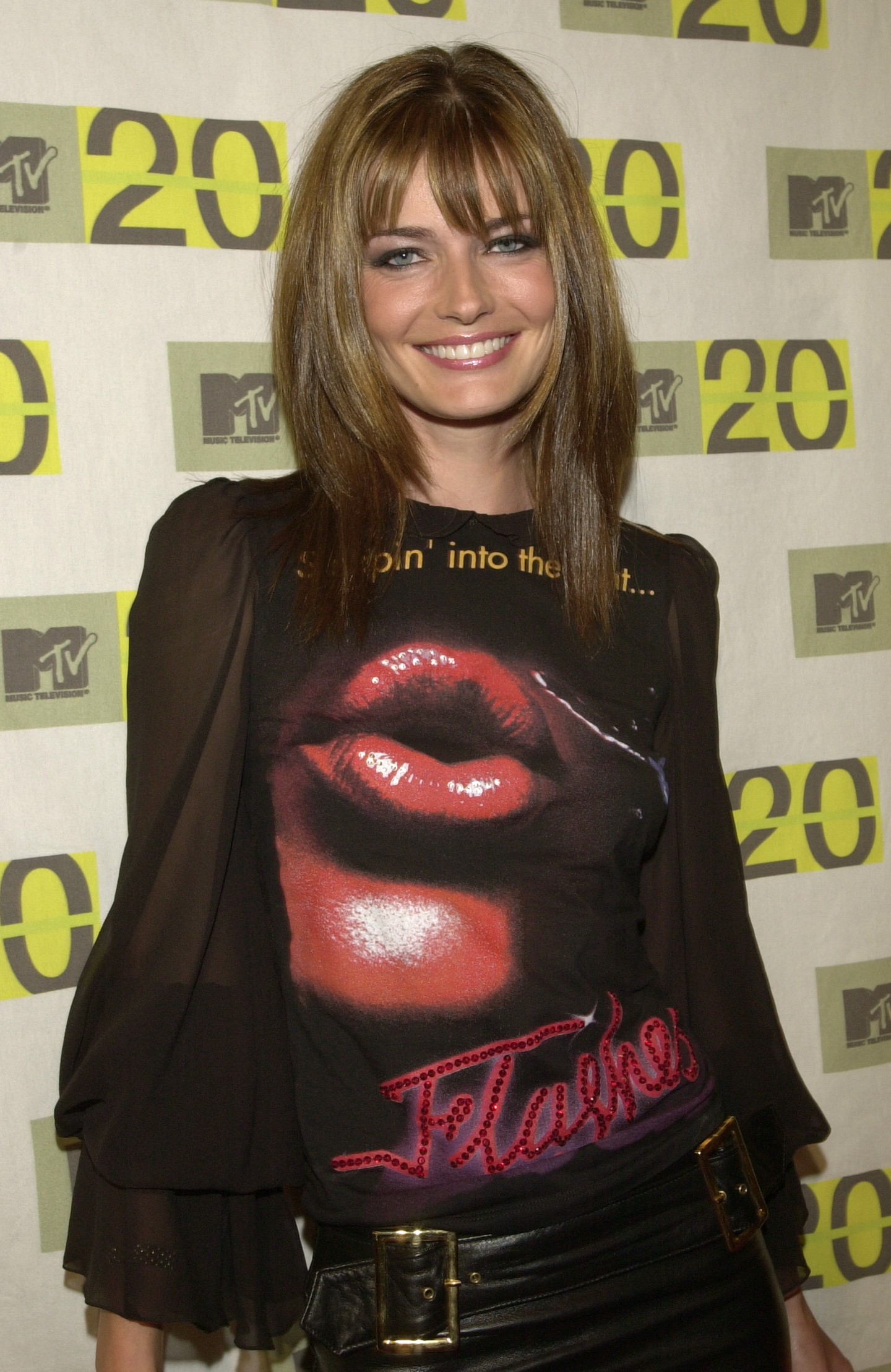 Paulina Porizkova az MTV huszadik születésnapi rendezvényén, 2001-ben