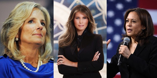 Ruhákba rejtett üzenetek:  itt a kincses térkép Kamala Harris, Dr. Jill Biden és Melania Trump szettjeihez