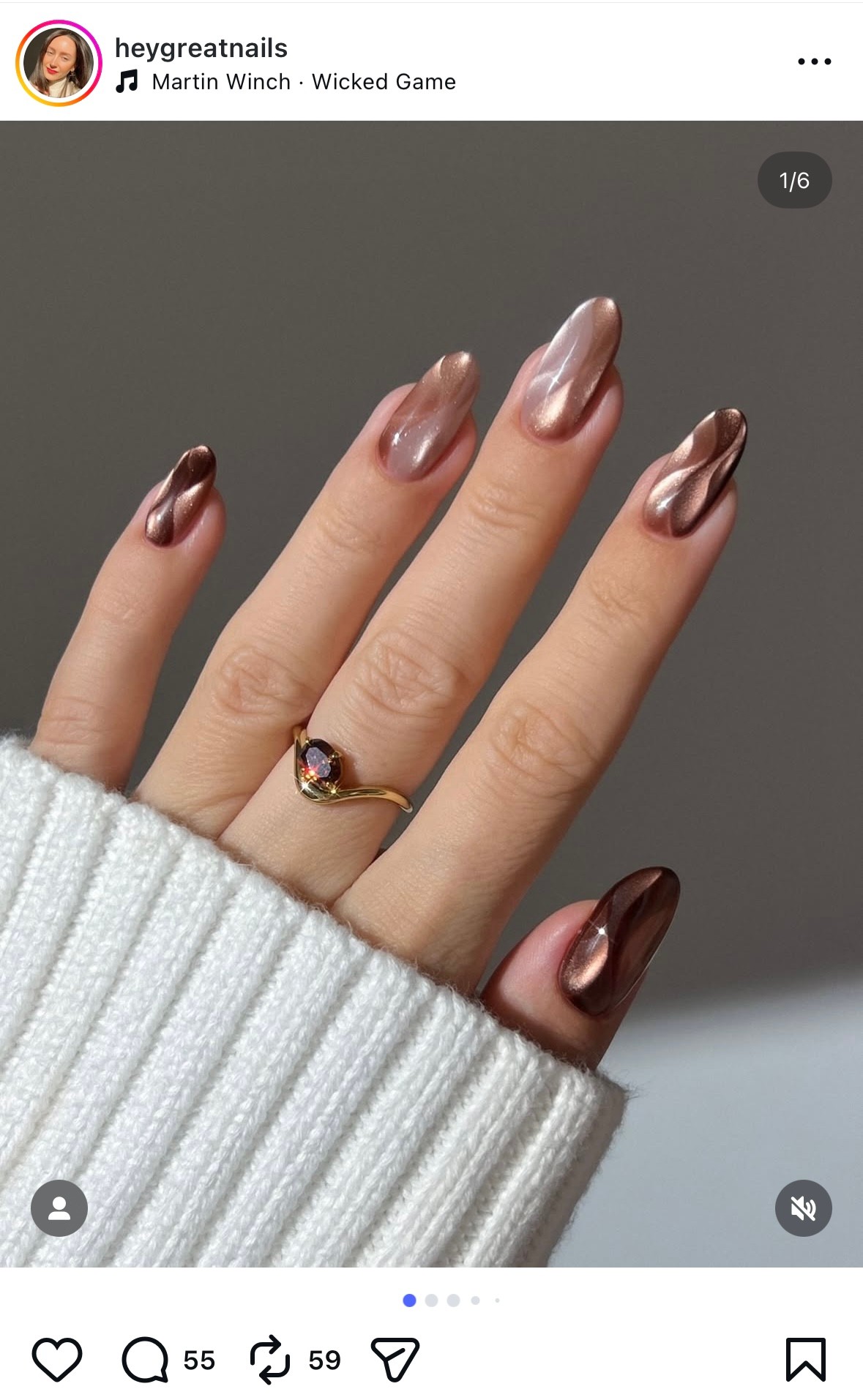 Barna Macskaszem körmök egy kis csavarral