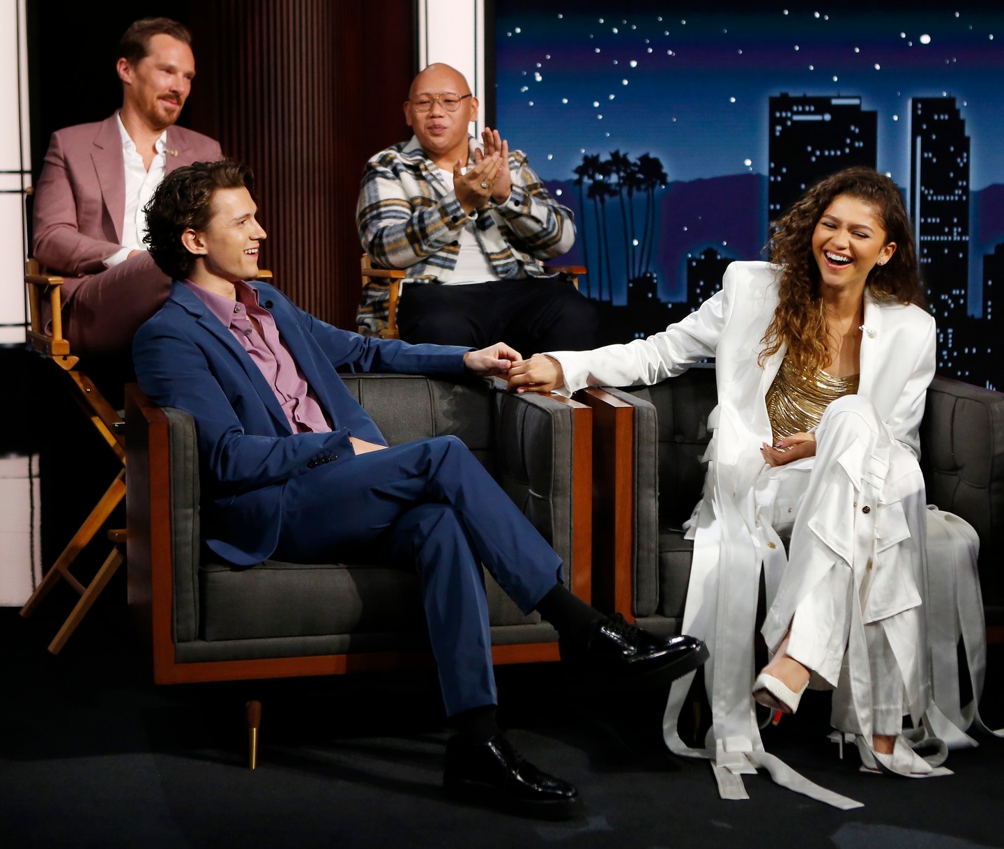 2021 decemberében Tom Holland, Zendaya, Benedict Cumberbatch és Jacob Batalon, a „Pókember: Nincs hazaút” című filmet népszerűsítették a „Jimmy Kimmel Live!” műsorban.