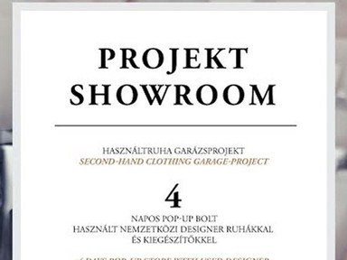 Használt dizájner ruhák és kiegészítők garázsvására