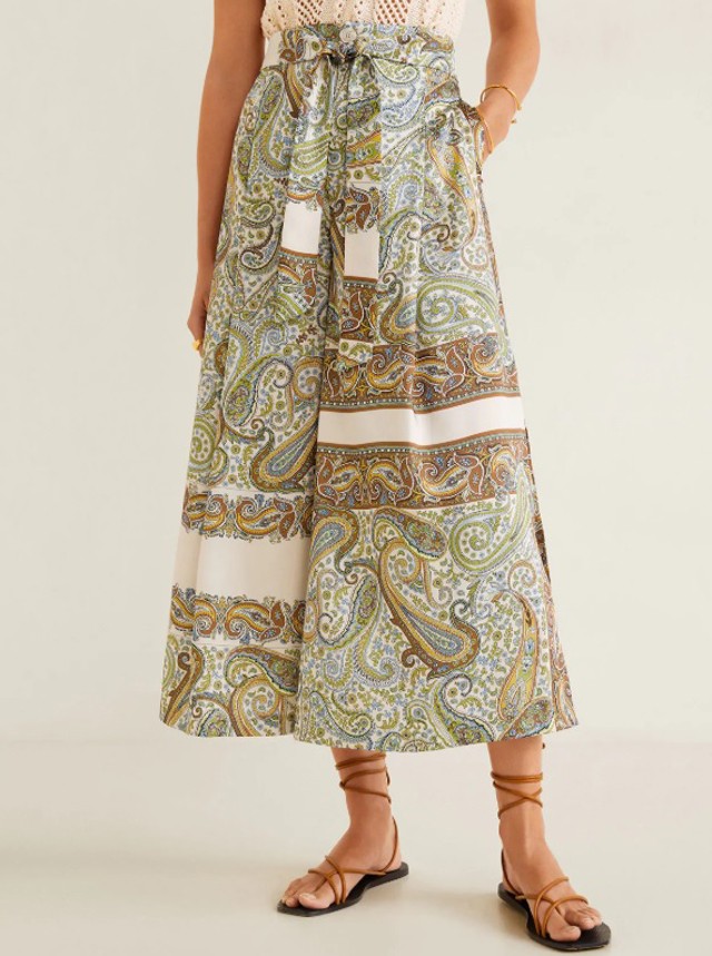 Cseppmintás culotte nadrág MANGO OUTLET 13 995 Ft helyett 4995 Ft 