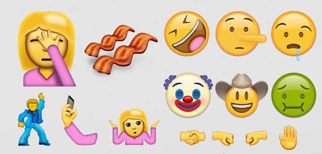 emoji, emojik, új emoji, unicode 9, emojipedia, bacon, ikon, képecske, hangulatjel