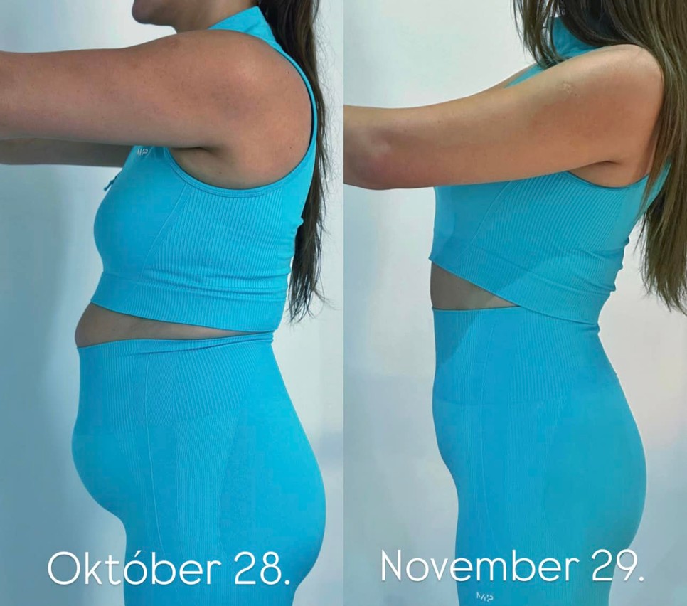 Kulcsár Edina kitartó munkájának köszönhetően szabadult meg pluszkilóitól