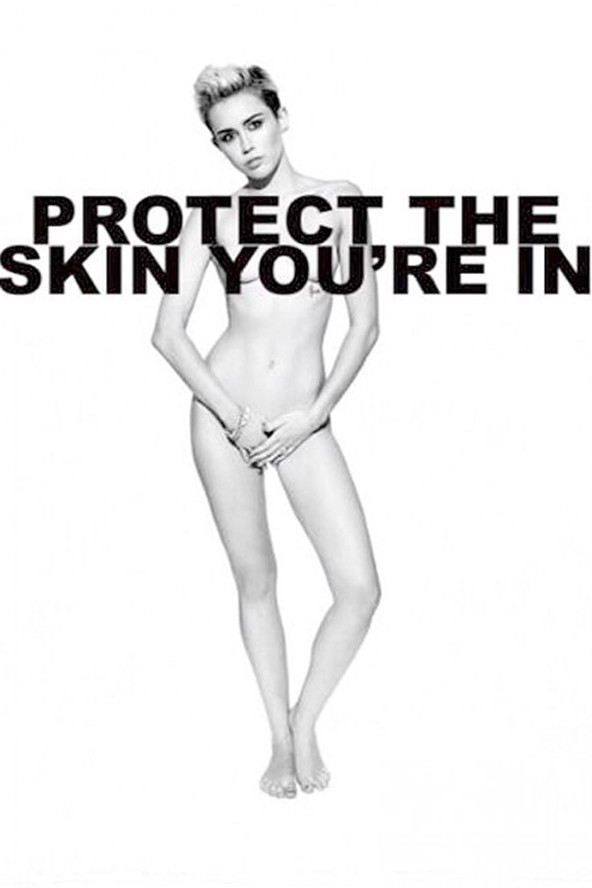 Miley Cyrus jótékonyságból vetkőzött meztelenre