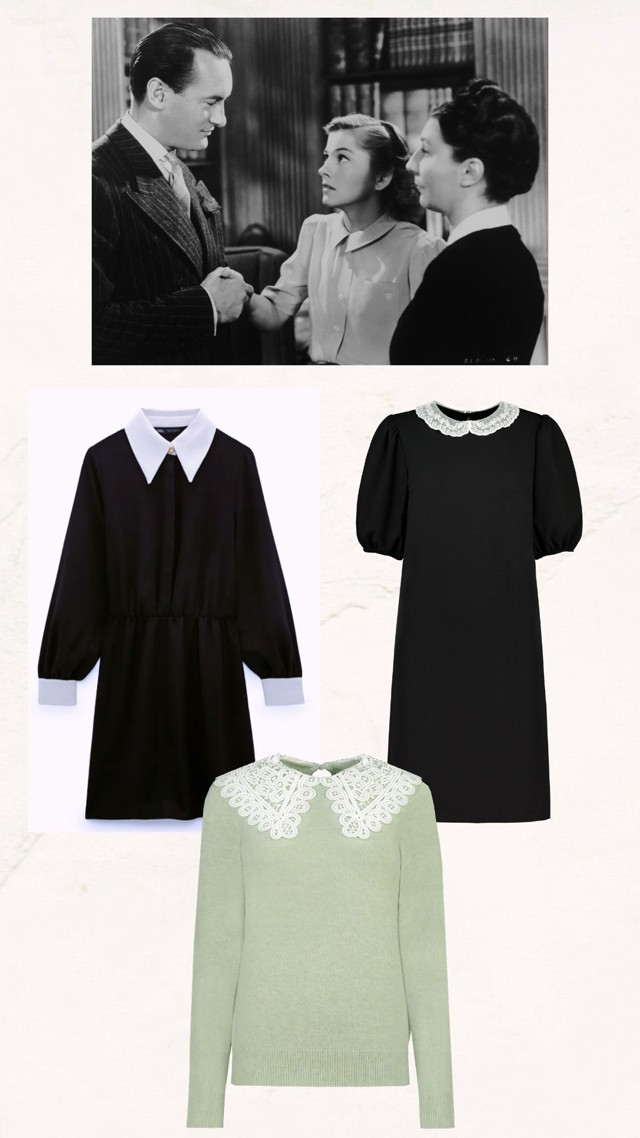 Daphne du MaurierA Manderley-ház asszonyaA Manderley-ház új asszonya Mrs. de Wintert,  Joan Fontaine alakította a Rebecca című Hitchcook filmben. A történetben egy fiatal nő megismerkedik Lord Maxim de Winterrel, akinek felesége, Rebecca rejtélyes módon vesztette életét. Az új feleség férjével annak vidéki otthonába, Manderleybe költözik. A fiatal nőre nyomasztóan nehezedik az első Mrs. de Winter emléke, és a házvezetőnő Mrs. Danvers figyelme. A helyzet tovább romlik, amikor megtalálják a vízbe fúlt Rebecca holttestét, és újból vizsgálni kezdik az asszony halálának körülményeit.Mrs. Danvers, a házvezetőnő A házvezetőnő karcsú, fekete ruhás alakja nesztelenül suhan, hogy bárhol, bármikor feltűnjön, és figyelmével megfagyassza a levegőt. Ruha ZARA 15995 FtRuha F&F 5490 FtFelső F&F 6490 Ft