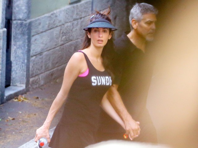Amal Clooney George Clooney Olaszország