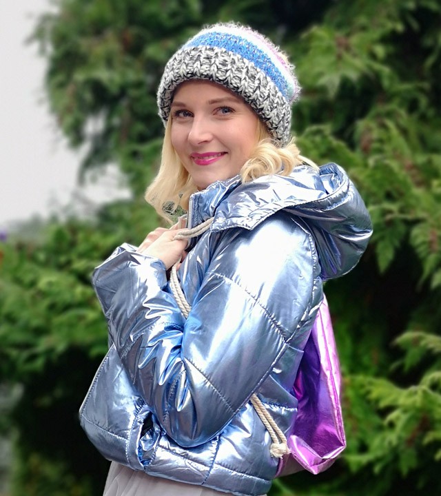 Görgényi Fruzsi metálszínű kabátja a legzseniálisabb téli darab