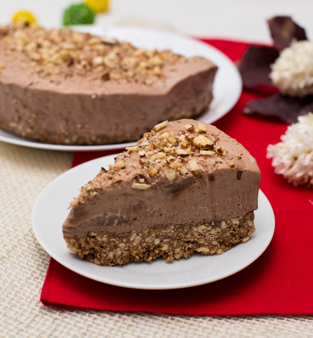 Nutellás sajttorta pirított mogyoróval