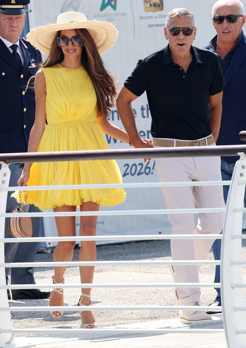 Amal Clooney és George Clooney a 2024-es Velencei Nemzetközi Filmfesztiválon