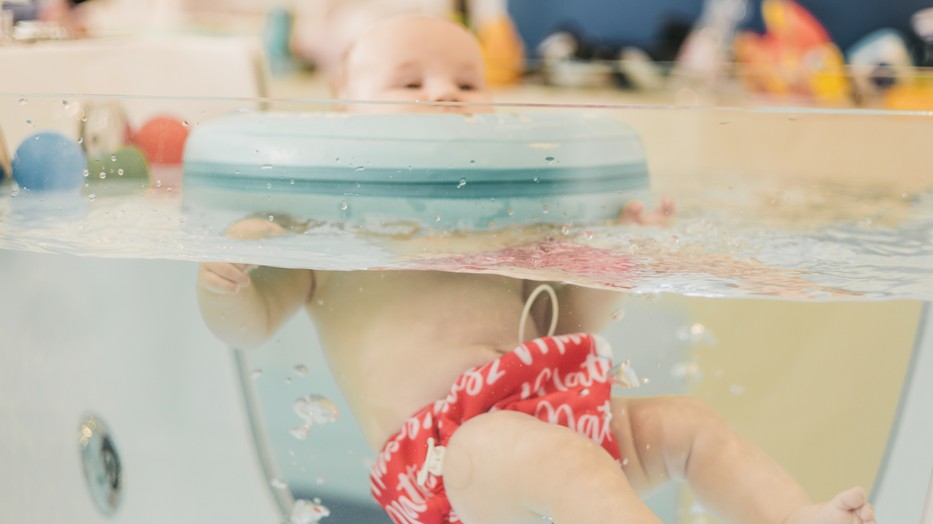 A Mattesz Baby Spa nemcsak élmény, hanem valódi mozgásfejlesztés is. / Fotó: Mattesz Baby Spa Kft.