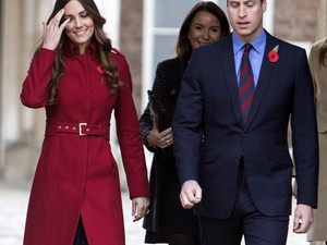 Kate Middleton roppant csinos piros kabátban ünnepelt