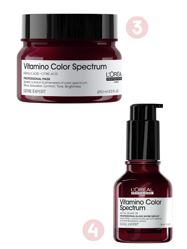 3. Vitamino Color Spectrum pakolás L'ORÉAL PROFESSIONNEL 14 220 Ft/250 ml (56,88 Ft/1 ml) 4. Vitamino Color Spectrum fényszérum L'ORÉAL PROFESSIONNEL 12 510 Ft/50 ml (250,2 Ft/1 ml)