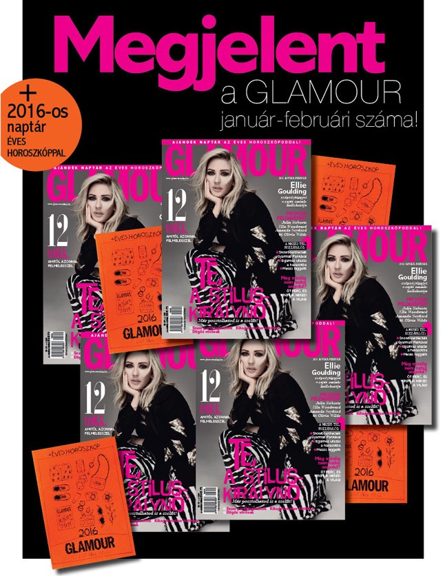 Utolsó lehetőség! Most még beszerezheted a GLAMOUR magazint 2016-os naptárral