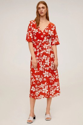 Keresztezett midiruha MANGO 9995 Ft GLAMOUR-napok alatt 20% kedvezmény