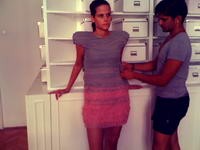 Főpróba a showroomban.