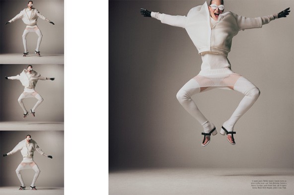 Axente Vanessa elbűvölő mosolya az olasz Vogue-ban