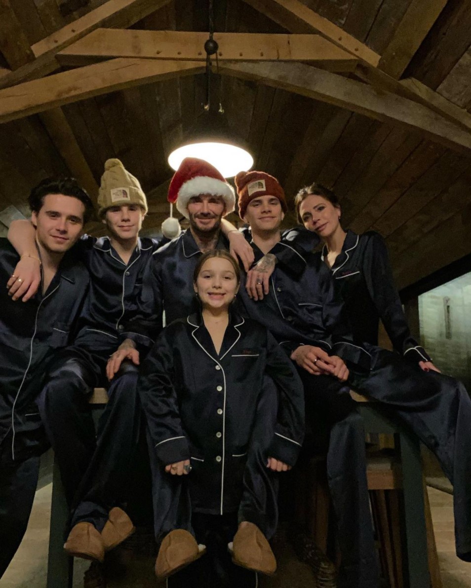 Beckhamék közös szaténpizsamás fotója igazán legendás.