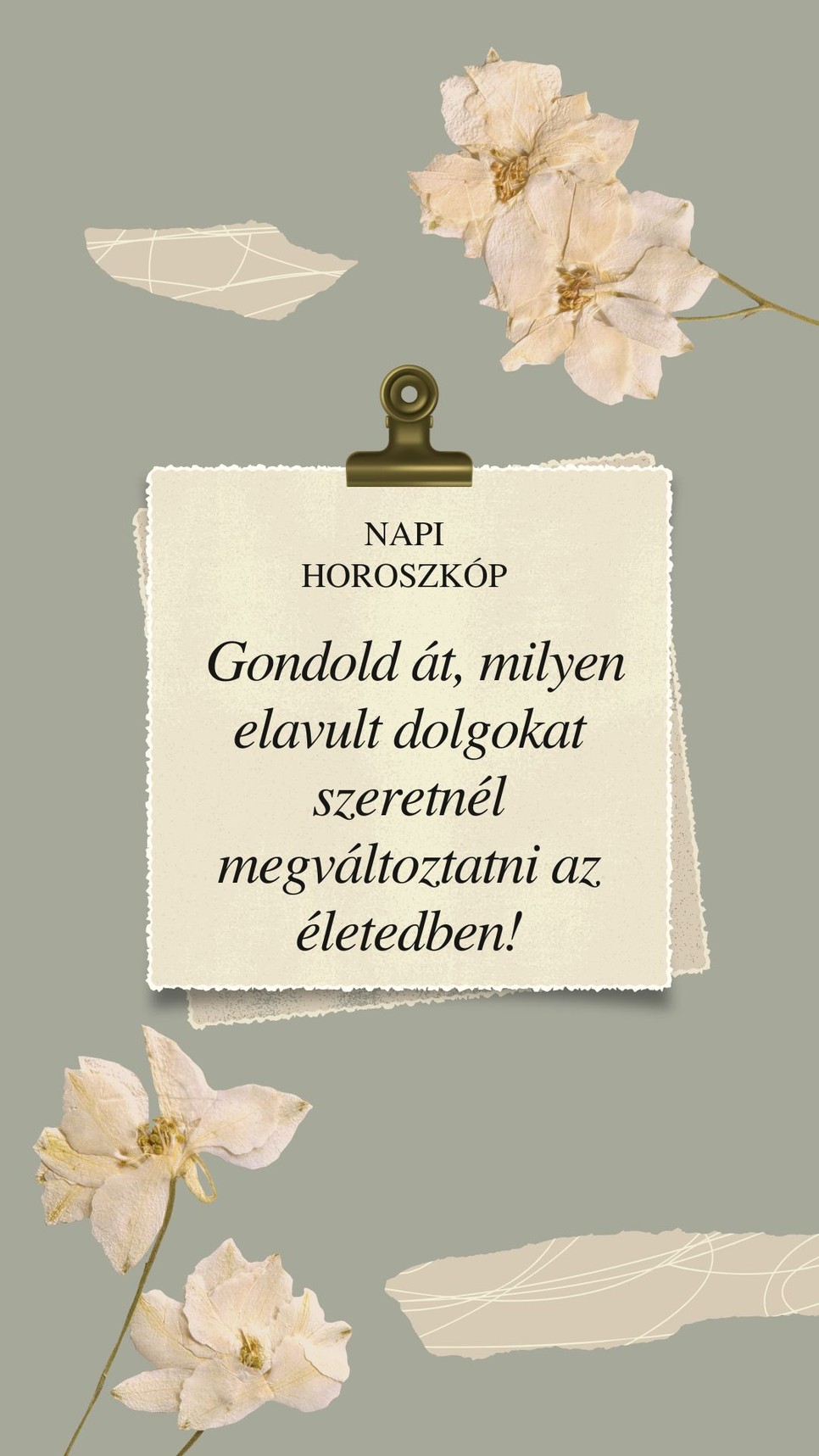 Egy kis emlékeztető a napi horoszkóp szerint 