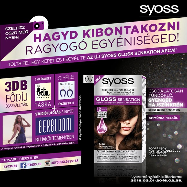 Legyél Te az új Syoss Gloss Sensation arca!