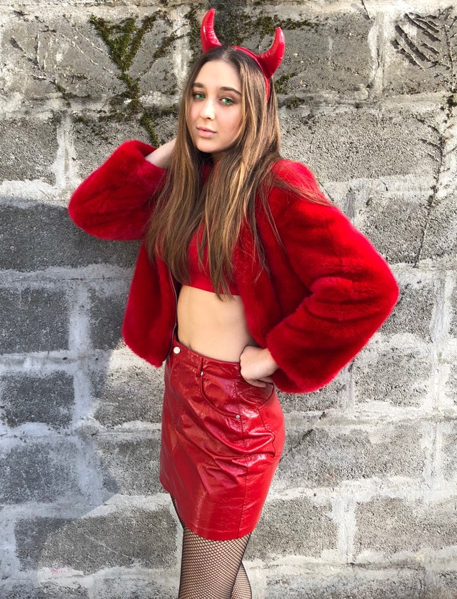 Bencze Blanka nagyon kreatív jelmezt választott halloweenre