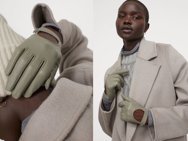 Bőrkesztyű 6 495 Ft H&M 