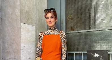 Lábas Viki mára is sikkes ruhadarabokat választott 