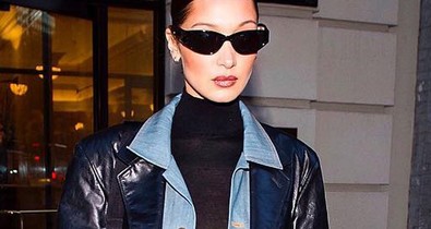 Bella Hadid megmutatja, hogyan kombináld a farmert és a bőrt!