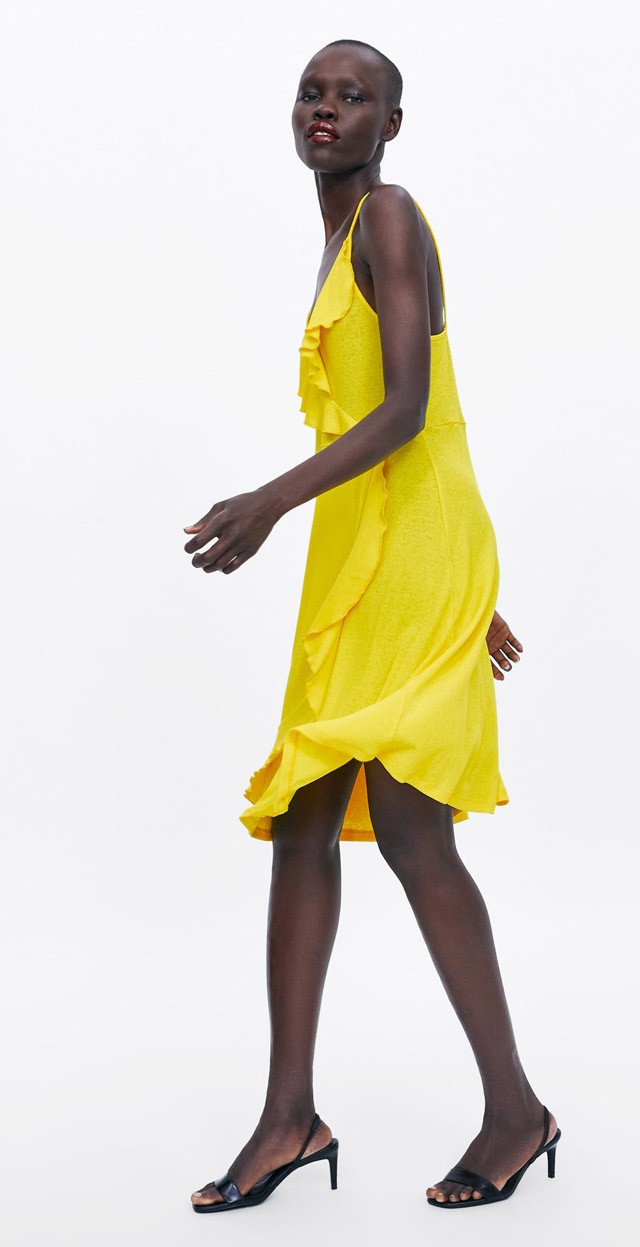 Sárga ruha ZARA 3995 Ft