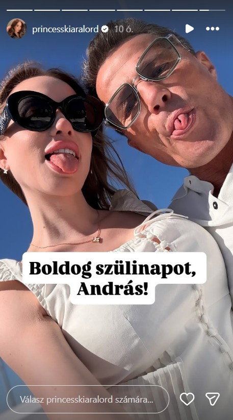Kiara Lord közös fotóval köszöntötte fel Stohl Andrást a születésnapján
