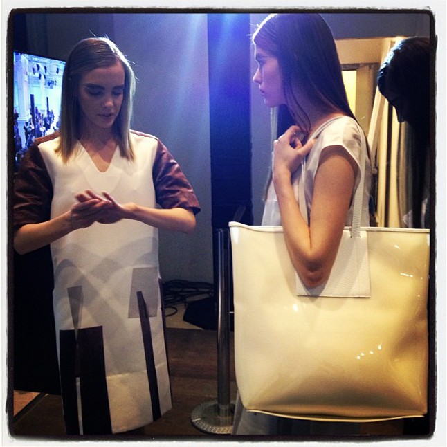 A Nubu kollekciójában óriási táskákat is láttunk.