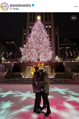 Keanu Reeves és Alexandra Grant csókja forróságot vitt a jeges télbe