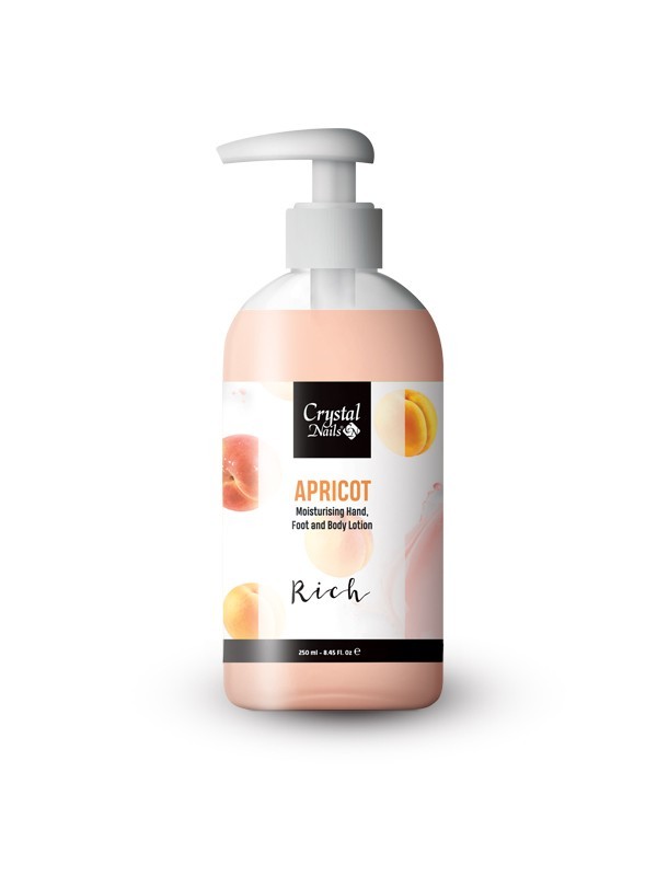 Gazdag hidratáló kézre, lábra, testre (Apricot) CRYSTAL NAILS 2410 Ft/250 ml